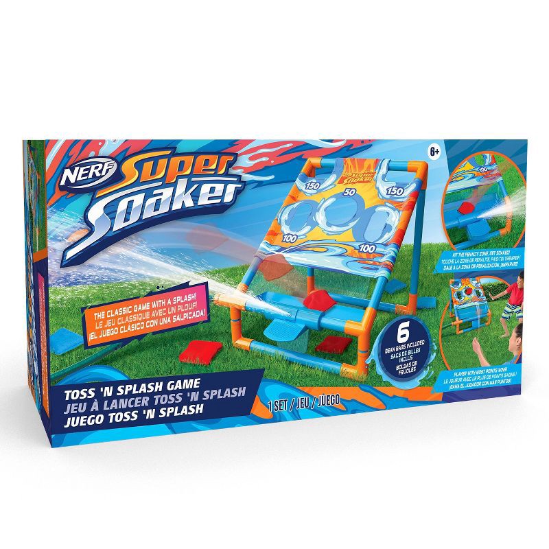 slide 1 of 7, NERF Super Soaker Toss ‘N Splash Game by WowWee, 1 ct