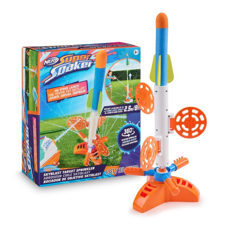 slide 2 of 7, NERF Super Soaker SkyBlast Target Sprinkler by WowWee, 1 ct