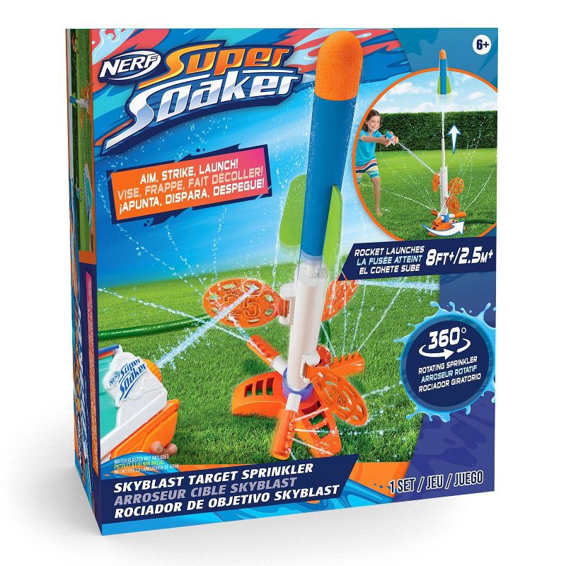 slide 1 of 7, NERF Super Soaker SkyBlast Target Sprinkler by WowWee, 1 ct