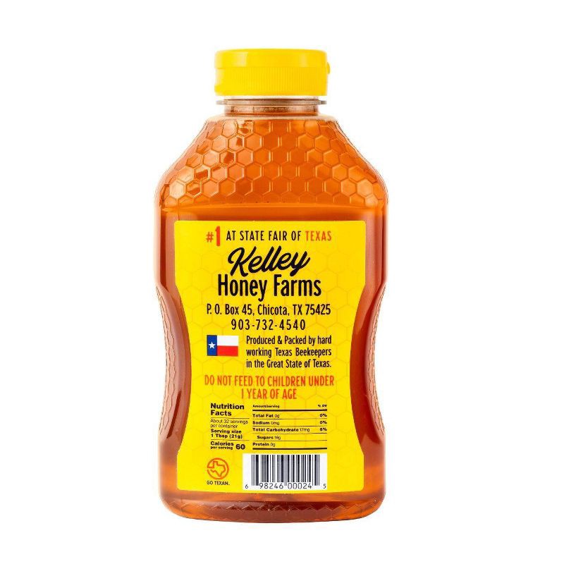 slide 2 of 6, Kelley's TEXAS HONEY Kelley's Local Texas Raw & Unfiltered Honey - 24oz, 24 oz