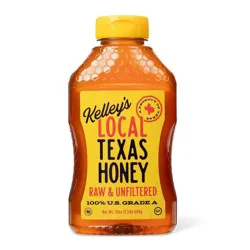 Kelley's TEXAS HONEY Kelley's Local Texas Raw & Unfiltered Honey - 24oz
