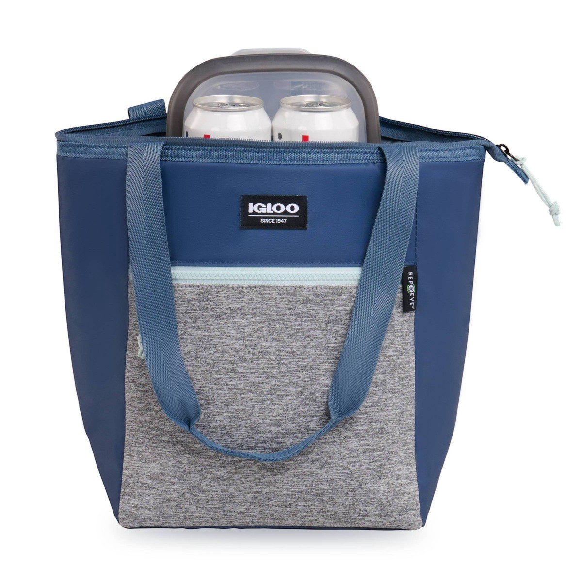 slide 8 of 8, Igloo Repreve Active Classic Lunch Tote with Pack In - Blue Sea/Mist, 1 ct