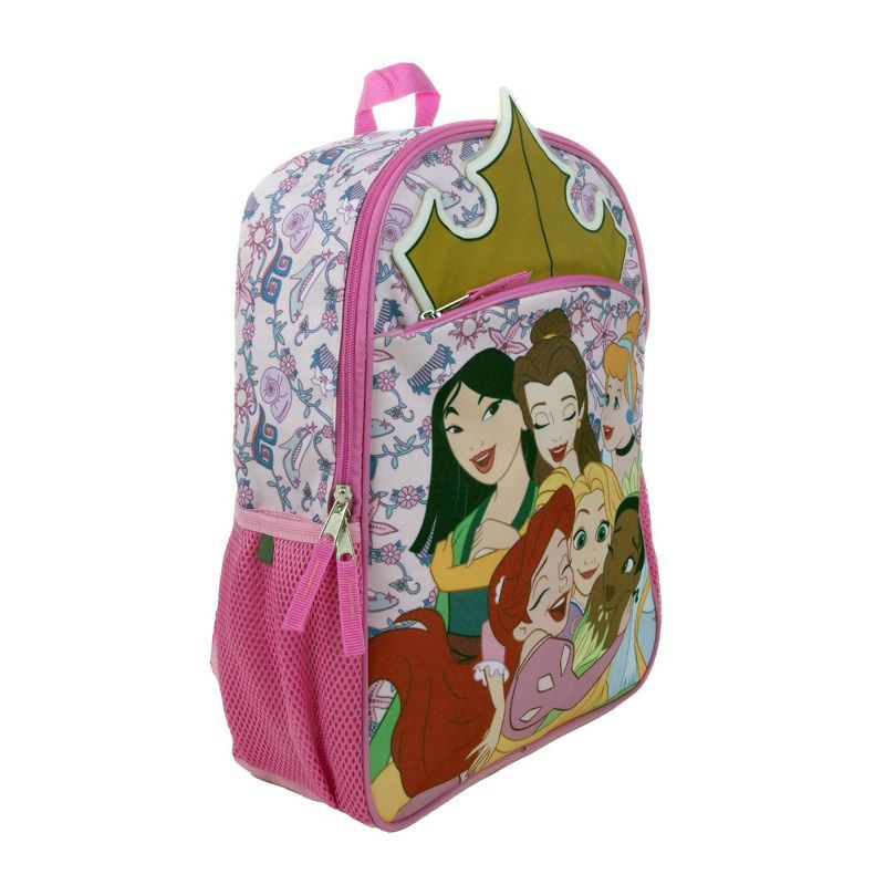 slide 2 of 6, Disney Princess Kids' 16" Backpack - Pink, 1 ct