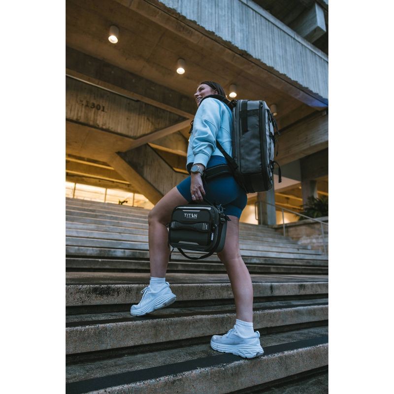 slide 15 of 20, Titan by Arctic Zone Fridge Cold Molded Lunch Box with Ice Walls - Black/Silver, 1 ct