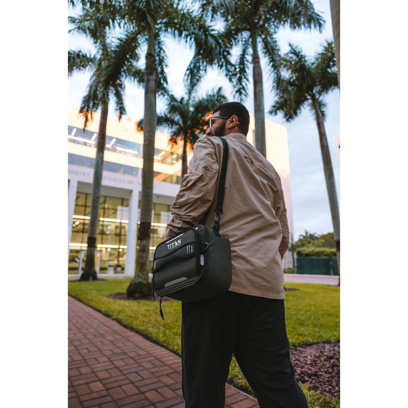 slide 17 of 20, Titan by Arctic Zone Fridge Cold Molded Lunch Box with Ice Walls - Black/Silver, 1 ct