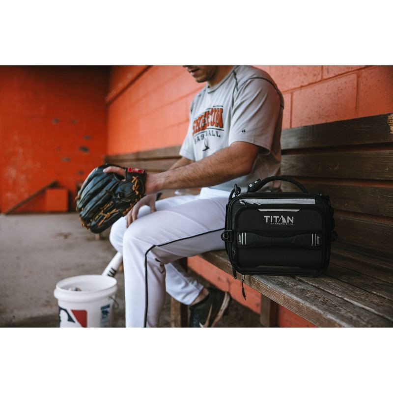 slide 19 of 20, Titan by Arctic Zone Fridge Cold Molded Lunch Box with Ice Walls - Black/Silver, 1 ct