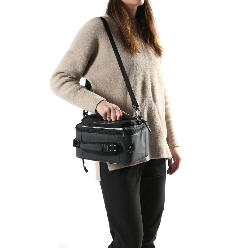 slide 9 of 20, Titan by Arctic Zone Fridge Cold Molded Lunch Box with Ice Walls - Black/Silver, 1 ct