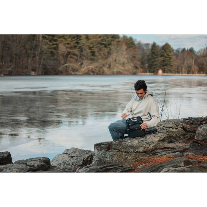 slide 10 of 20, Titan by Arctic Zone Fridge Cold Molded Lunch Box with Ice Walls - Black/Silver, 1 ct