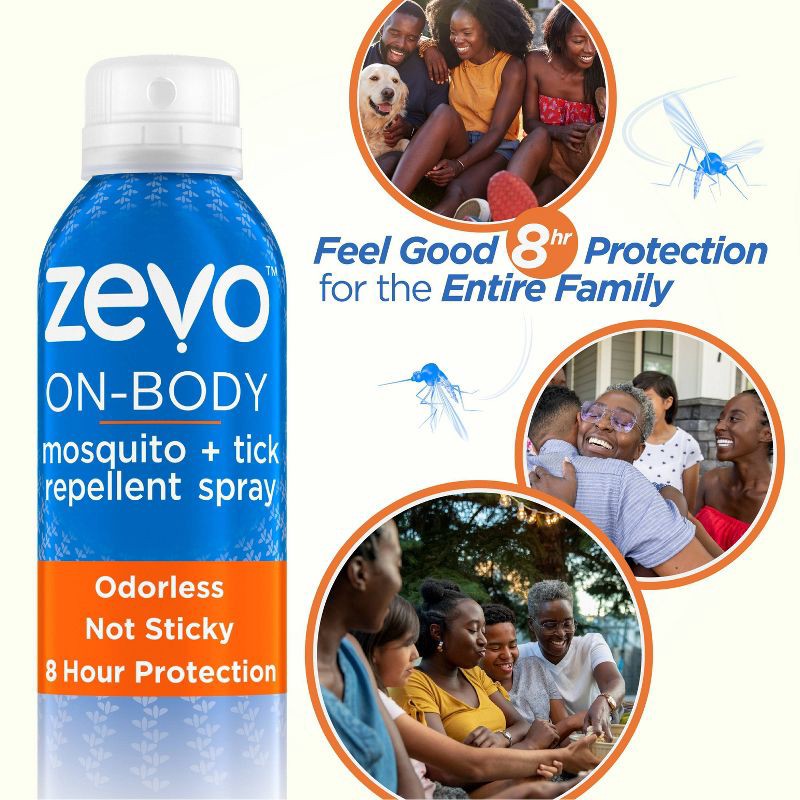 slide 5 of 12, Zevo 6oz On Body Aerosol, 6 oz