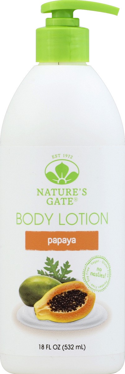 slide 2 of 2, Nature's Gate Moisturizing Papaya Lotion, 18 oz