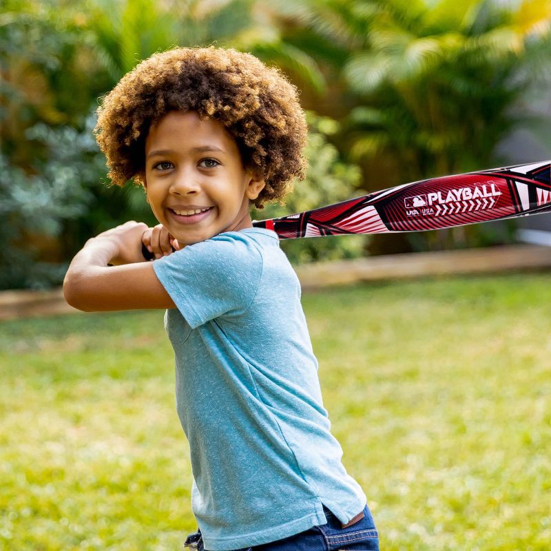 slide 5 of 7, MLB Playball 30" Slammin Toy Baseball Set - 2pc: Outdoor Toy for Kids, Includes Bat & Ball, 2 ct