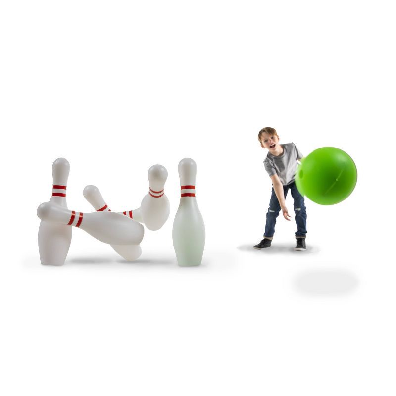 slide 5 of 5, Glow Games LED Glow Lawn Bowling Set - 7pc: Outdoor Game with Lights for Ages 4+, 7 ct
