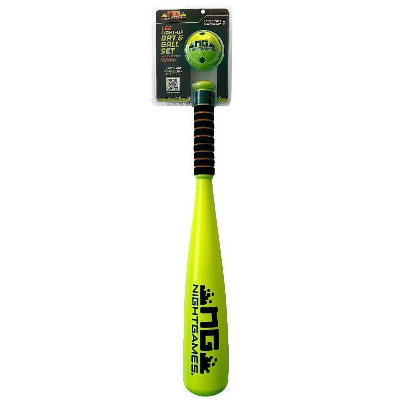 slide 3 of 4, Night Games LED Light Up Kids' Bat and Ball Set, 1 ct