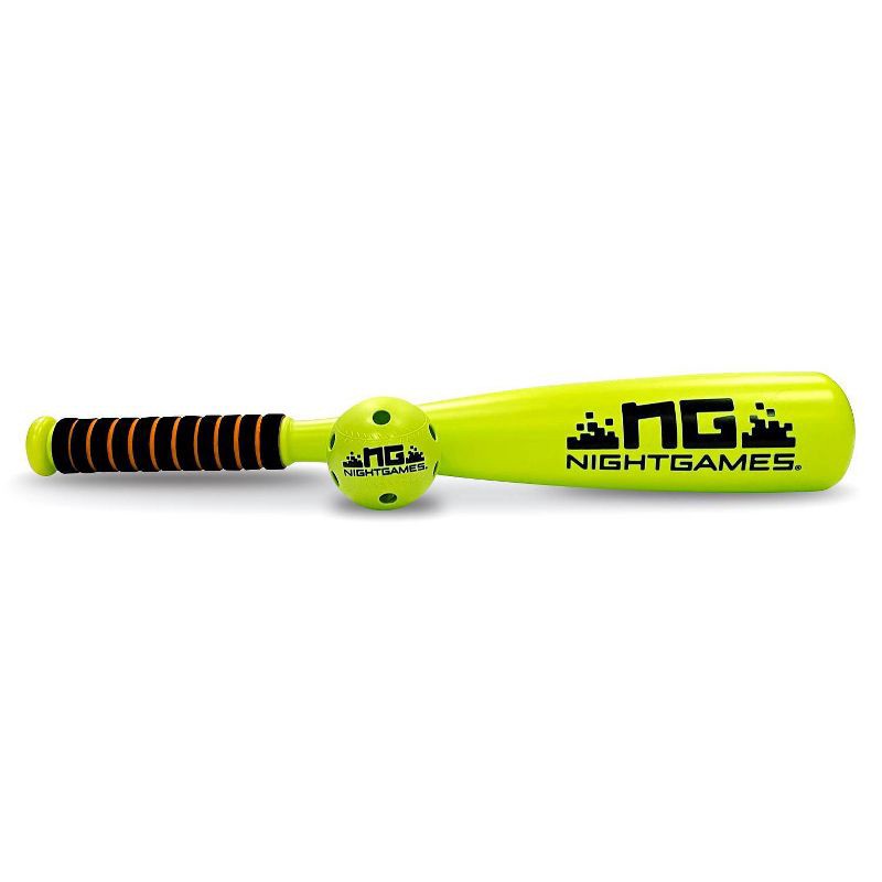 slide 1 of 4, Night Games LED Light Up Kids' Bat and Ball Set, 1 ct