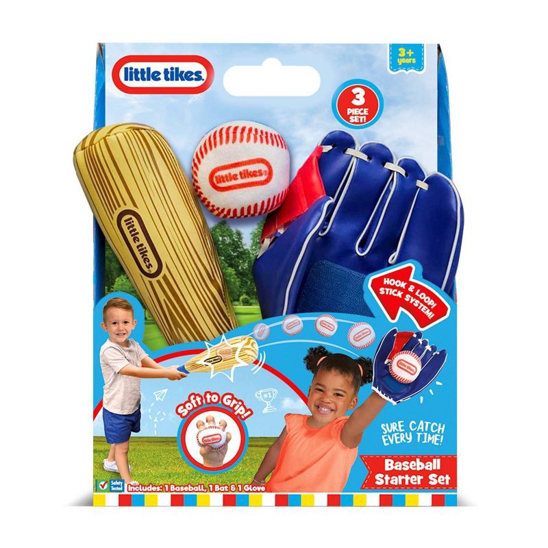 slide 3 of 4, Little Tikes Junior Toy Baseball Starter Set - 3pc, 3 ct