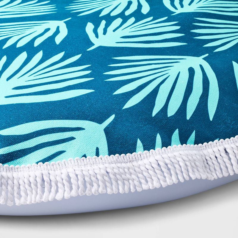 slide 2 of 4, Palm Leaf Towel Top Pool Float - Sun Squad, 1 ct