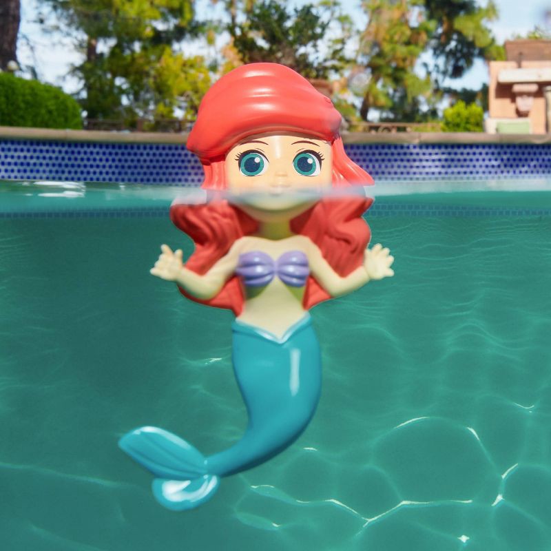 slide 5 of 8, Swimways Disney Princess Floatin' Figures - Ariel: PVC Pool Game Toddler Toy, 1 ct