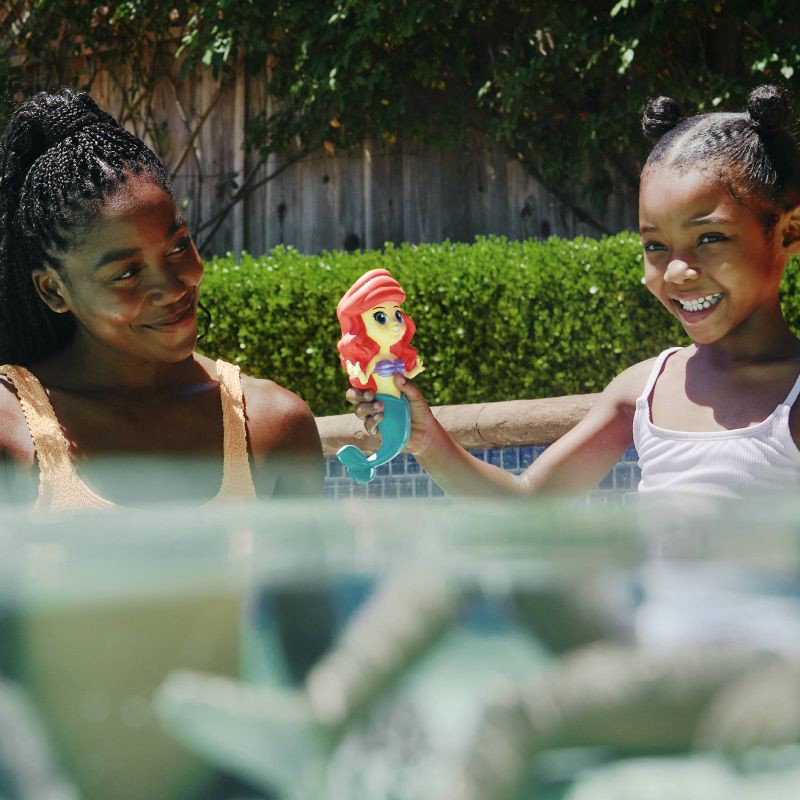 slide 7 of 8, Swimways Disney Princess Floatin' Figures - Ariel: PVC Pool Game Toddler Toy, 1 ct