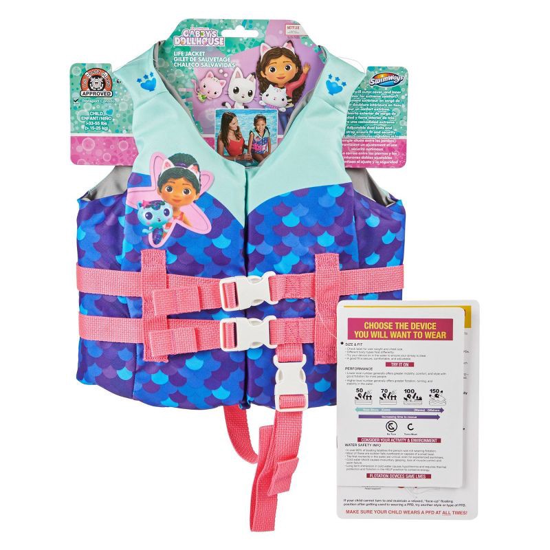 Swimways Gabby's Dollhouse Life Jacket Gabby 1 ct Shipt