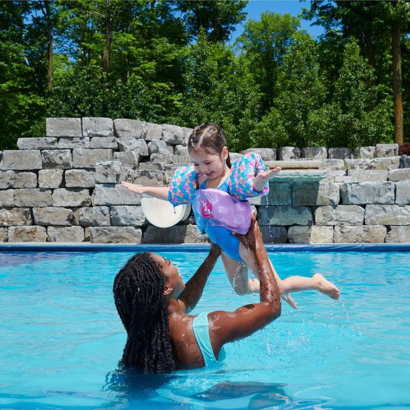 slide 3 of 7, Swimways Ariel Disney Princess Swim Trainer Life Jacket: Polyester Safety Vest, 1 ct