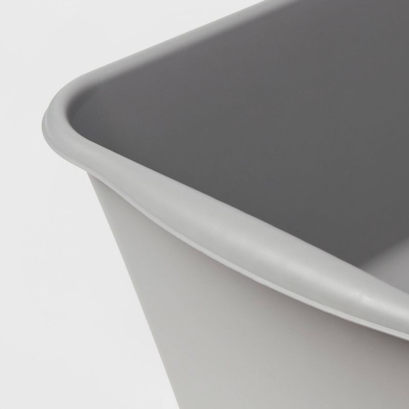 slide 3 of 3, 12qt Dishpan Gray - Room Essentials™: Stackable Wash Basin Tub, Dishwasher-Safe Dish Bin for Kitchen Sink, 12 qt