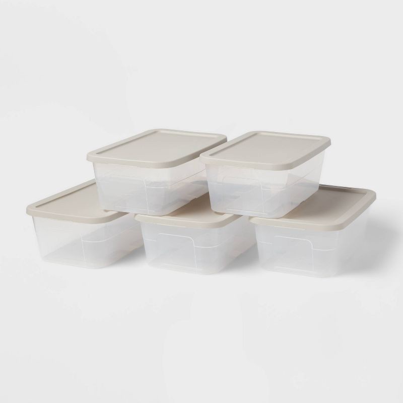 50pc Food Storage Container Set Gray - Room Essentials 50 ct