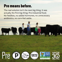 slide 9 of 19, Pre, 85% Lean Ground Beef  100% Grass-Fed, Grass- Finished, and Pasture-Raised  16oz., 16 oz
