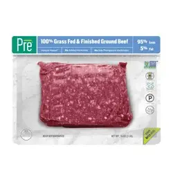 Pre, 95% Lean Ground Beef Grass-Fed, Grass-Finished, and Pasture-Raised