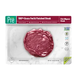Pre 100% Grass-Fed & Finished Beef Filet Mignon Steak 5 oz