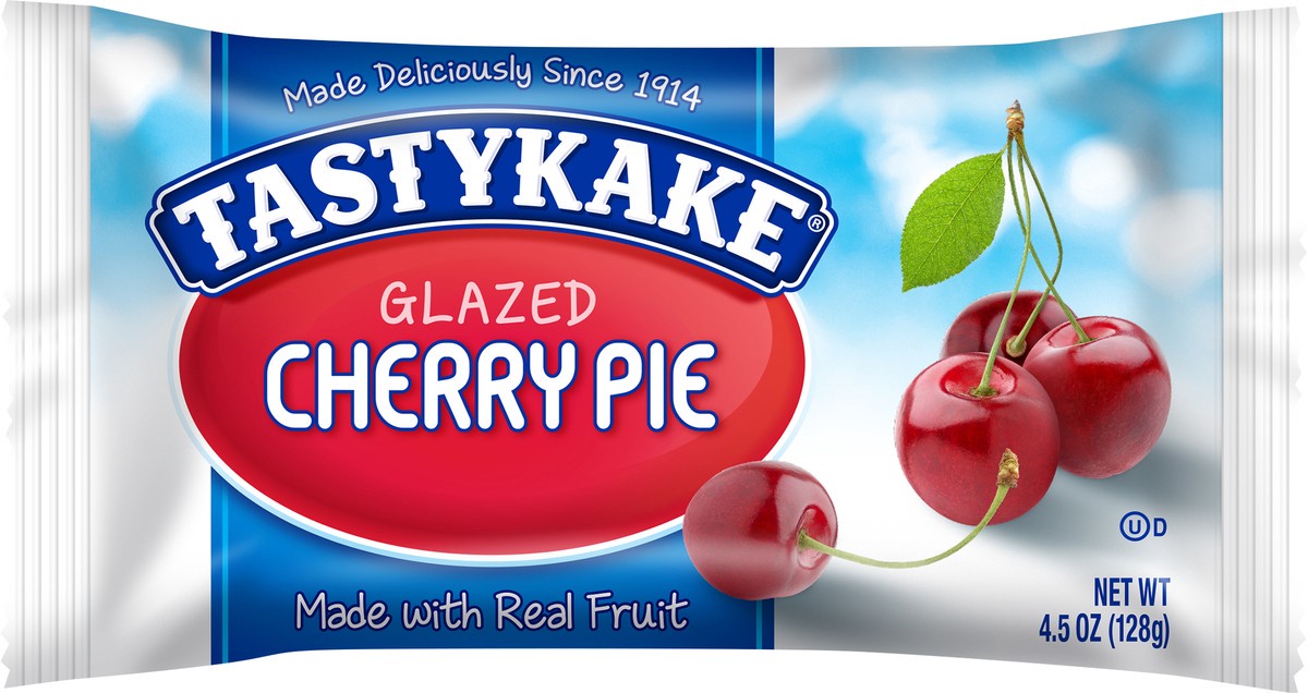 slide 7 of 10, Tastykake Glazed Cherry Pie, Individually Wrapped Snack Pie, Fruit Pie- 4.5 oz, 4.5 oz