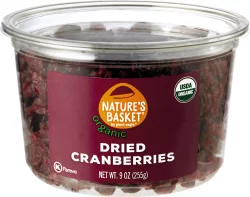 Nature's Basket Organic Dried Cranberries