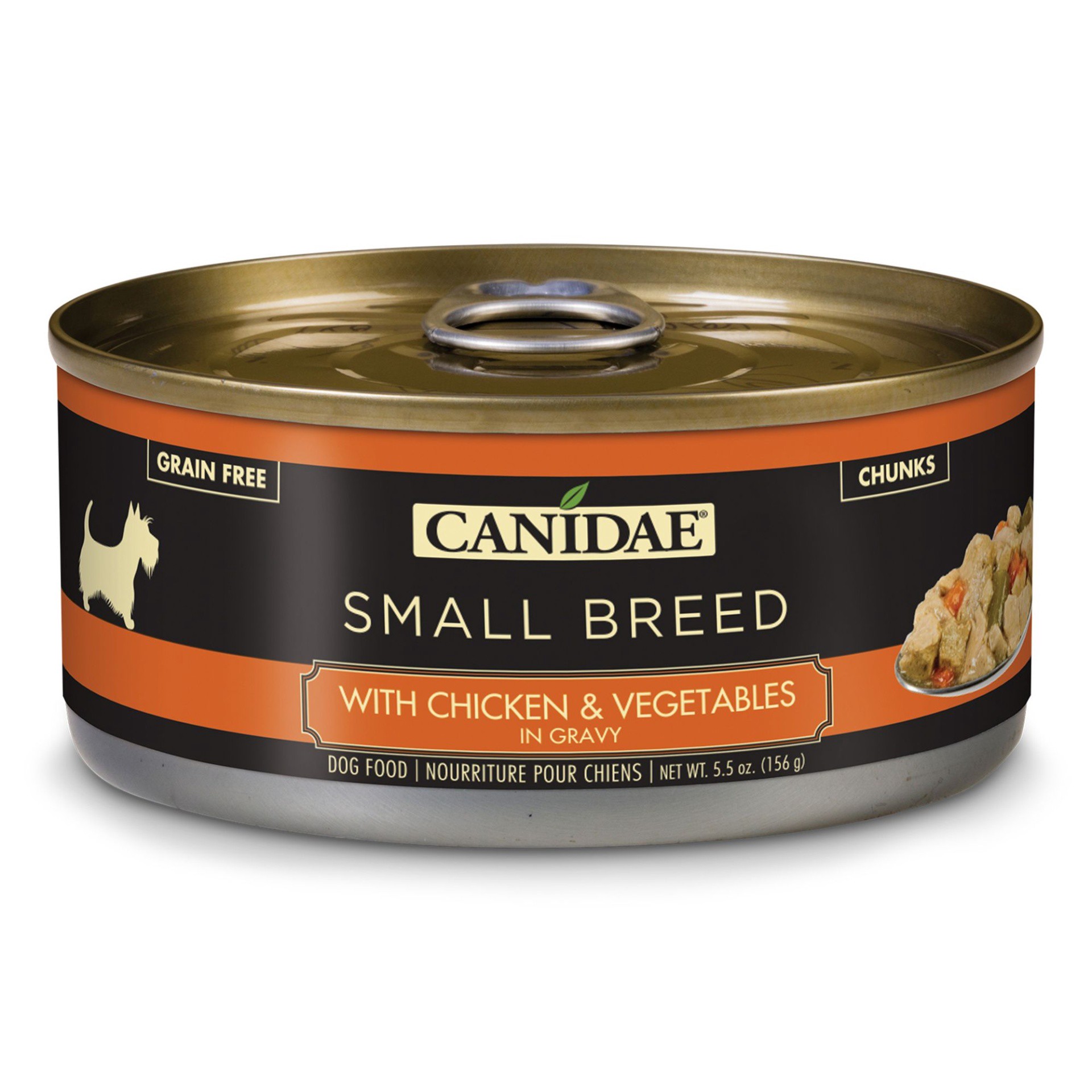 slide 1 of 1, CANIDAE Grain Free PURE Petite Small Breed With Chicken And Vegetables In Gravy Wet Dog Food, 5.5 oz