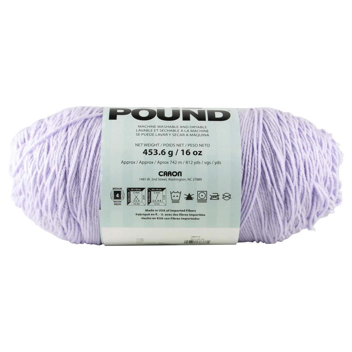 slide 11 of 13, Caron One Pound Yarn, Lilac, 1 ct