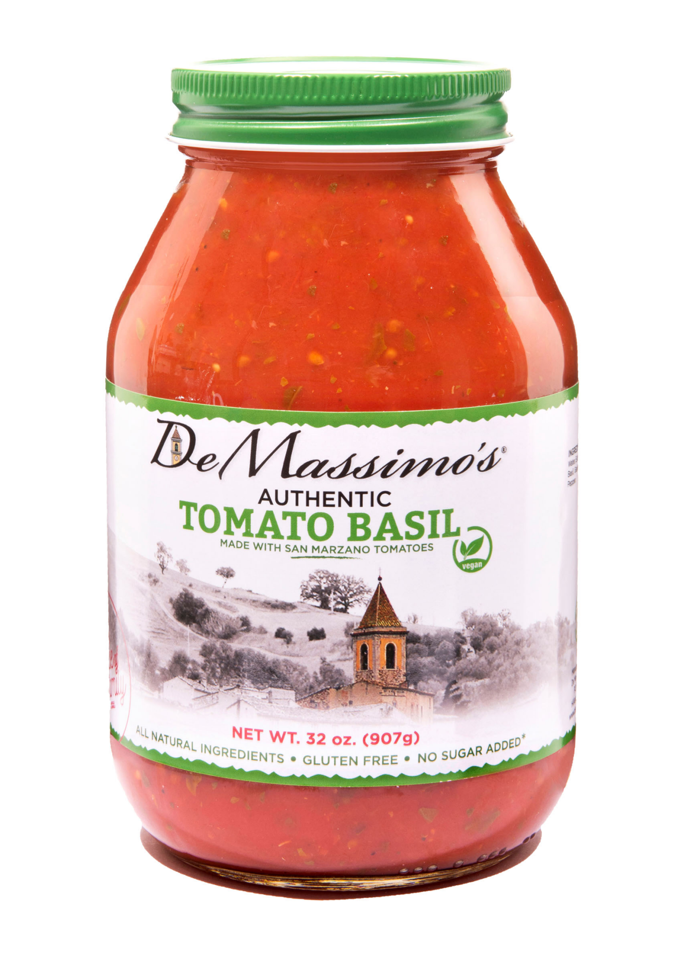 slide 1 of 2, De Massimo's Authentic Tomato Basil Sauce, 32 oz
