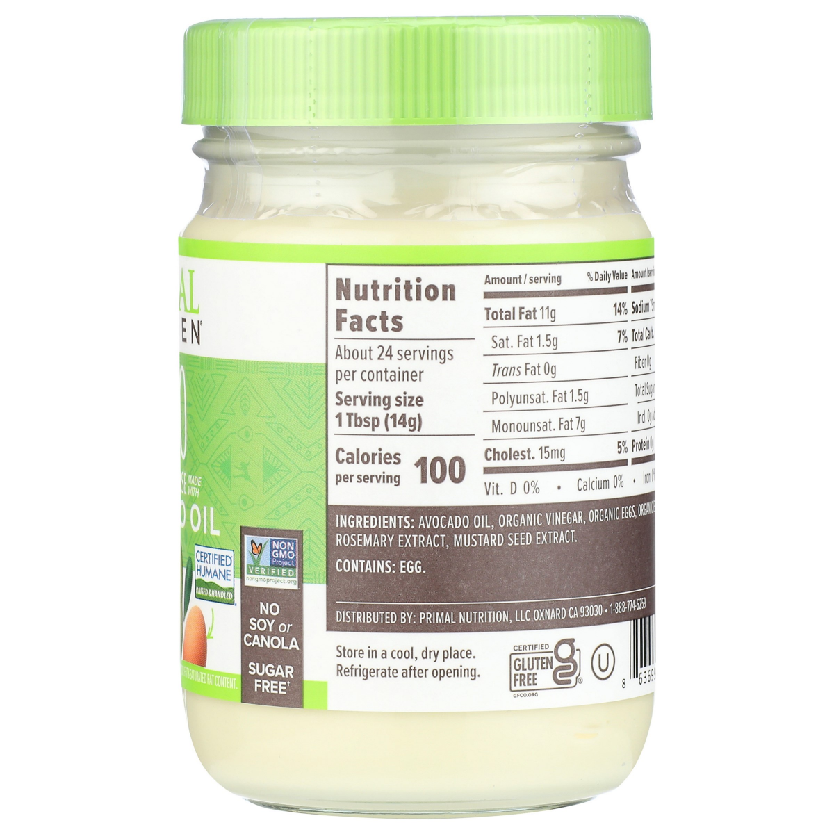 slide 2 of 2, Primal Kitchen Avocado Oil Mayo 12 oz, 12 fl oz