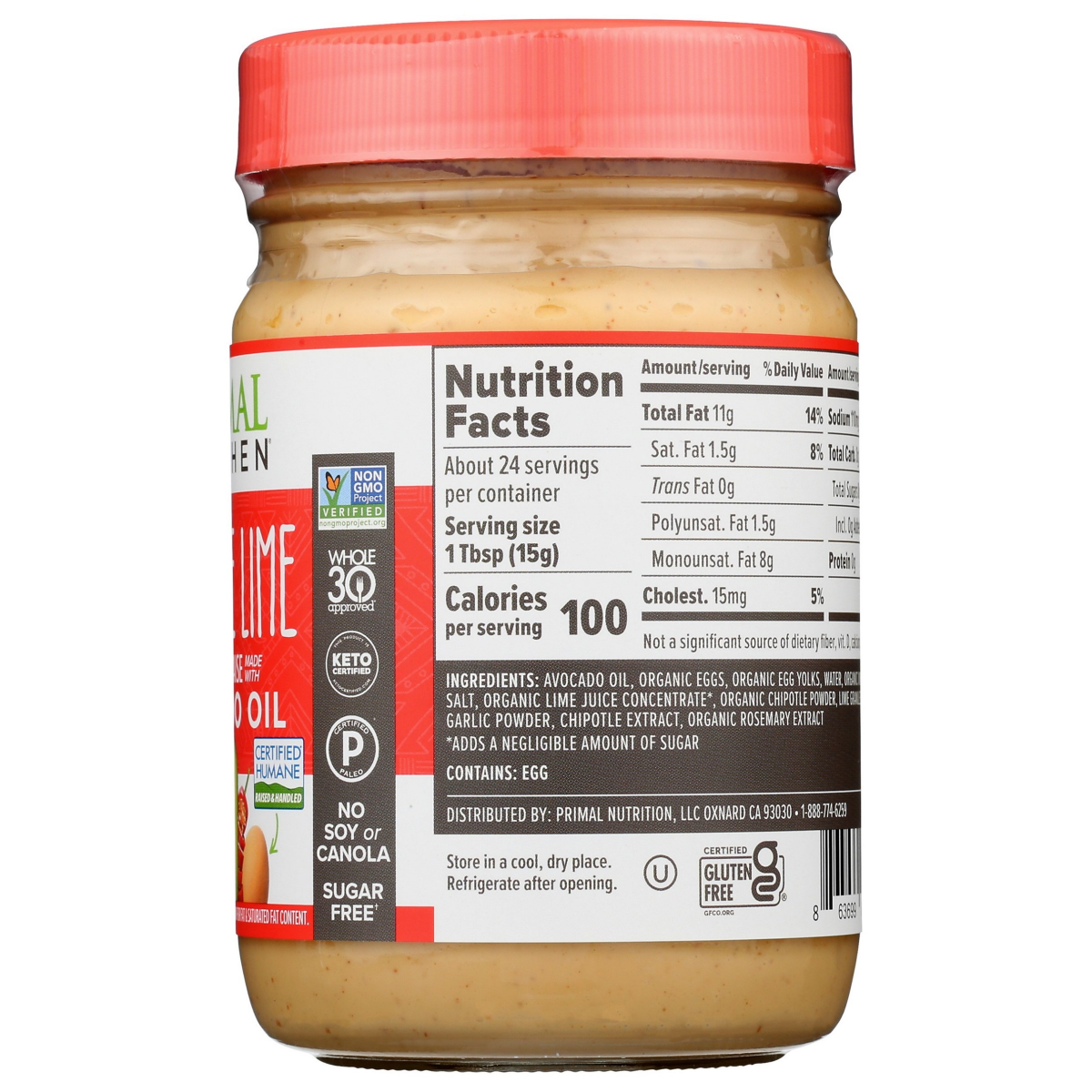 slide 2 of 2, Primal Kitchen Chipotle Lime Mayo Made with Avocado Oil 12 fl oz, 12 oz