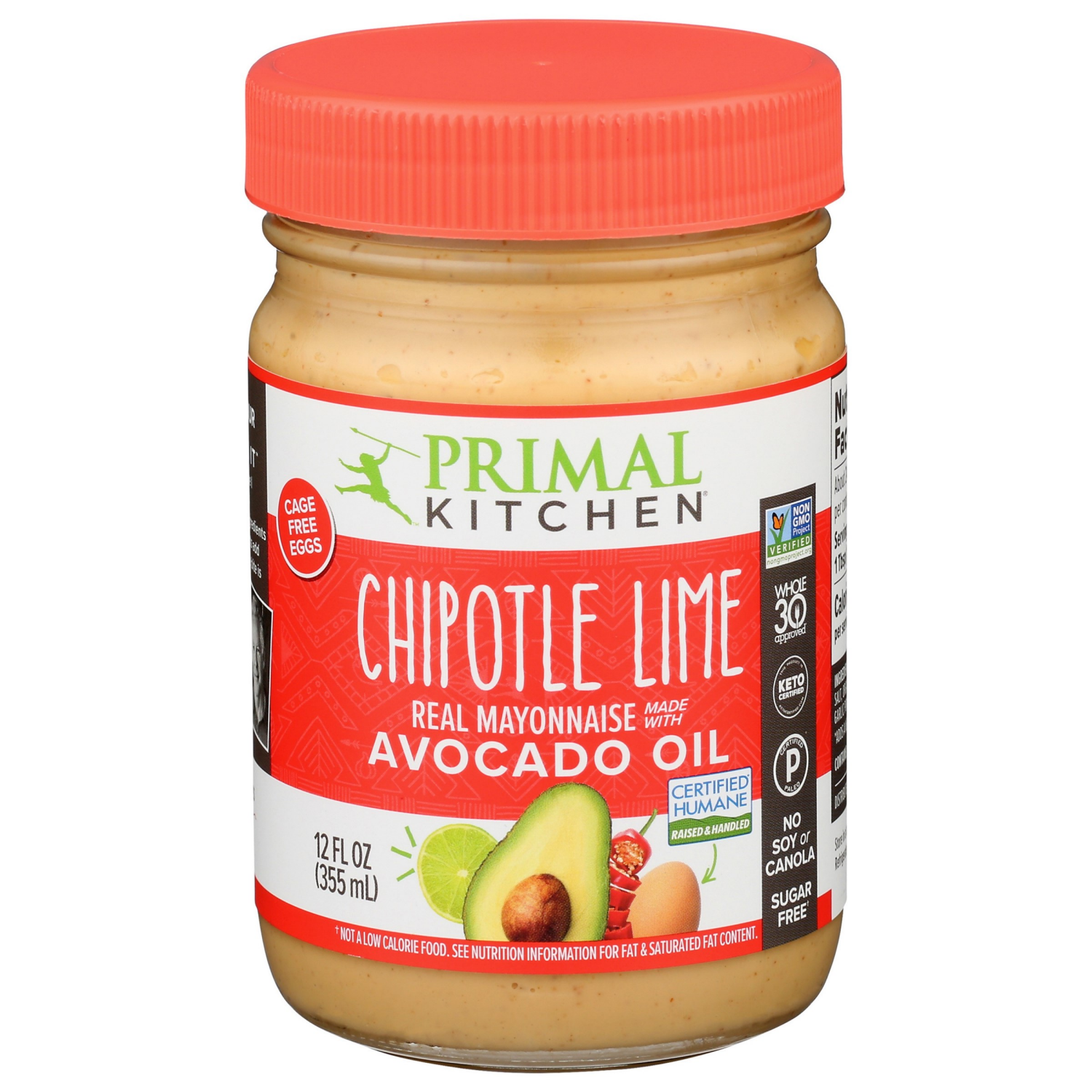 slide 1 of 2, Primal Kitchen Chipotle Lime Mayo Made with Avocado Oil 12 fl oz, 12 oz