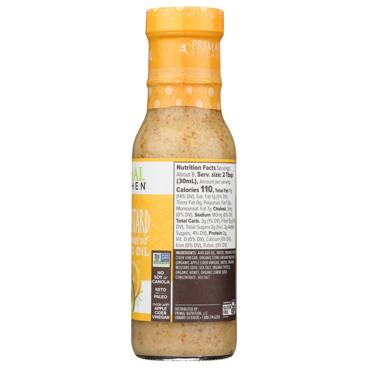 slide 2 of 2, Primal Kitchen Honey Mustard Dressing & Marinade 8 fl oz, 8 oz