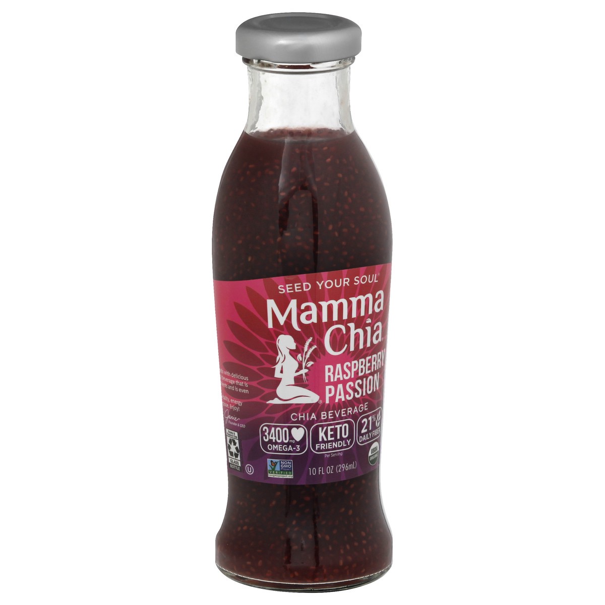 slide 8 of 12, Mamma Chia Organic Raspberry Passion Chia Beverage - 10 oz, 10 oz