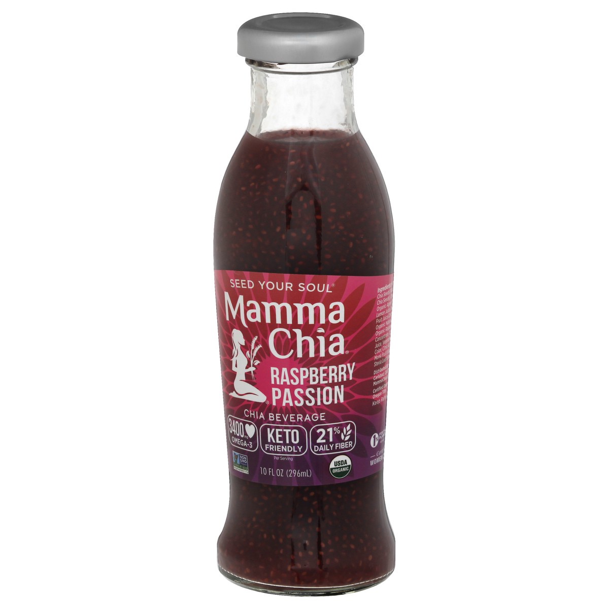 slide 12 of 12, Mamma Chia Organic Raspberry Passion Chia Beverage - 10 oz, 10 oz