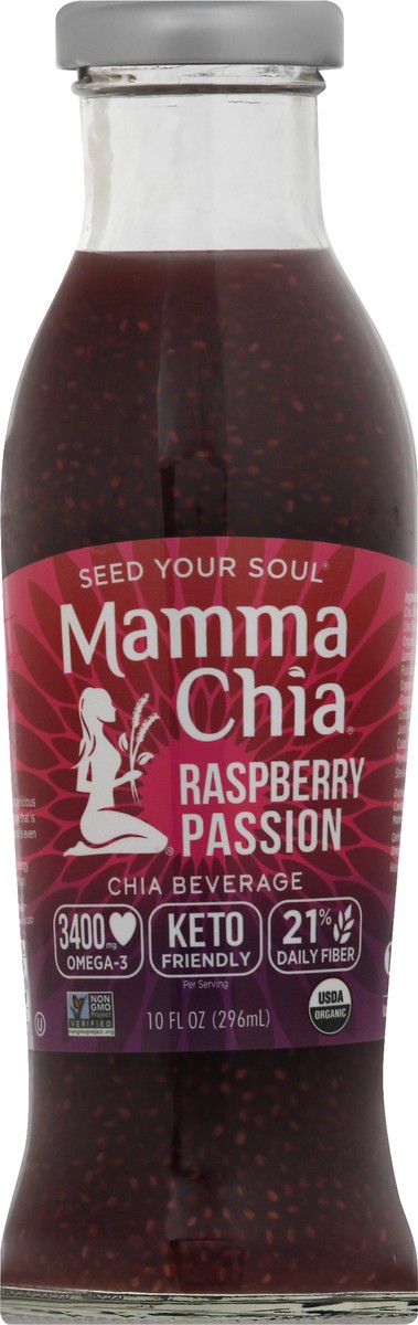 slide 10 of 12, Mamma Chia Organic Raspberry Passion Chia Beverage - 10 oz, 10 oz