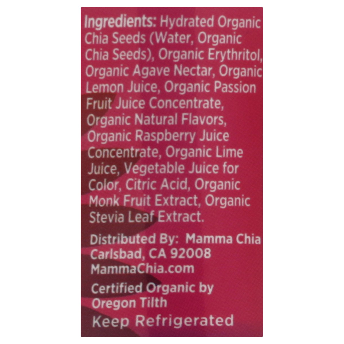 slide 7 of 12, Mamma Chia Organic Raspberry Passion Chia Beverage - 10 oz, 10 oz