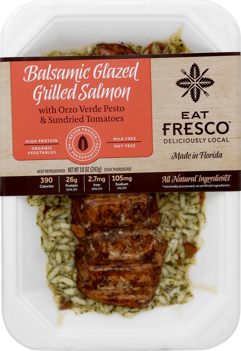 slide 1 of 8, Eat Fresco Balsamic Glazed Grilled Salmon 10 oz, 10 oz