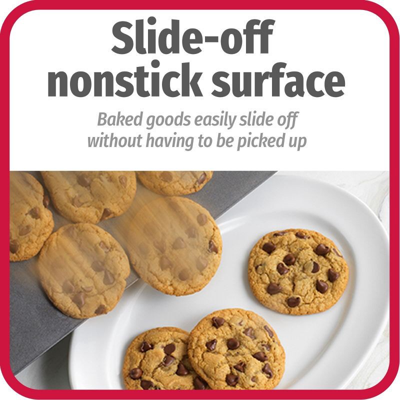 slide 6 of 10, GoodCook AirPerfect Medium & Large 2pk Insulated Nonstick Baking Cookie Sheets: Carbon Steel Bakeware Set, 2 ct