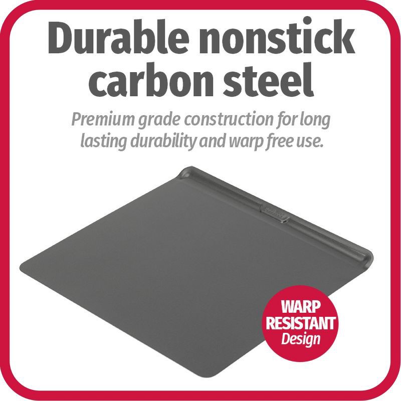 slide 7 of 10, GoodCook AirPerfect Medium & Large 2pk Insulated Nonstick Baking Cookie Sheets: Carbon Steel Bakeware Set, 2 ct
