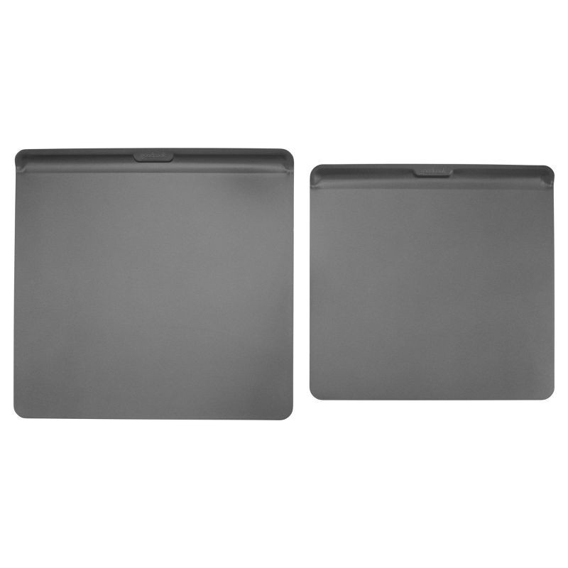 slide 1 of 10, GoodCook AirPerfect Medium & Large 2pk Insulated Nonstick Baking Cookie Sheets: Carbon Steel Bakeware Set, 2 ct