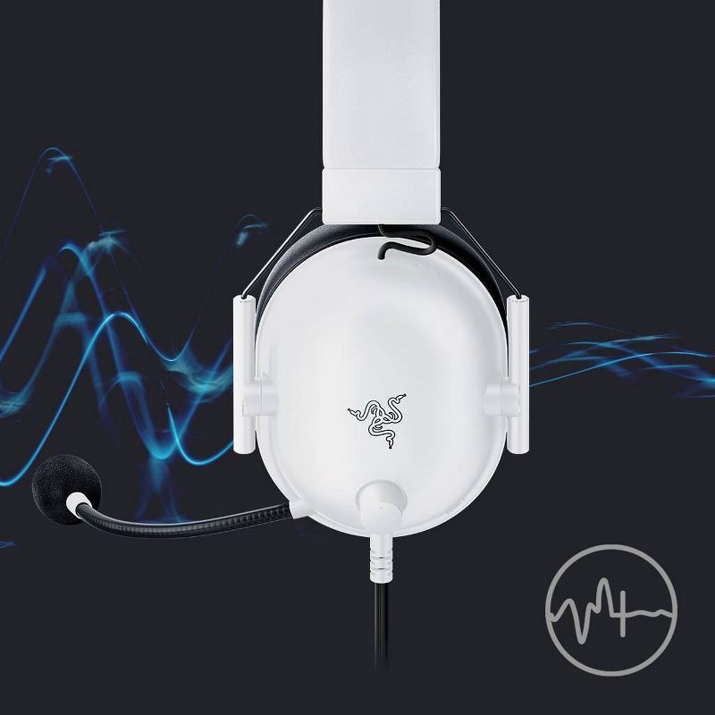 slide 4 of 9, Razer Blackshark V2 X Wired Gaming Headset for PlayStation 4/Nintendo Switch/PC - White: macOS Compatible, Built-In Mic, 1 ct