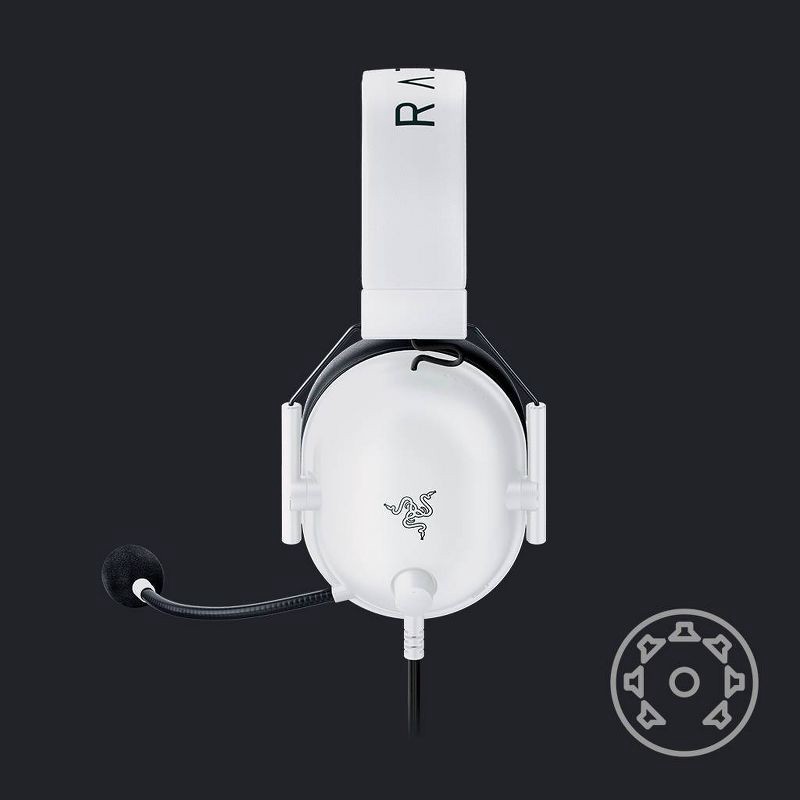 slide 6 of 9, Razer Blackshark V2 X Wired Gaming Headset for PlayStation 4/Nintendo Switch/PC - White: macOS Compatible, Built-In Mic, 1 ct