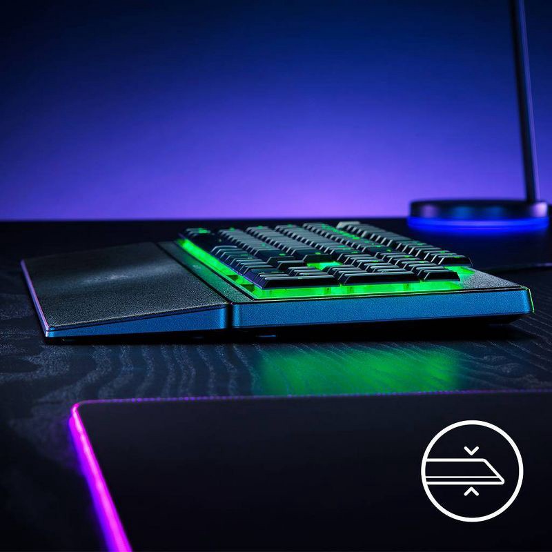 slide 2 of 10, Razer Ornata V3 X Low Profile Gaming Keyboard for PC: Ergonomic USB-A Membrane Keypad, 1 ct