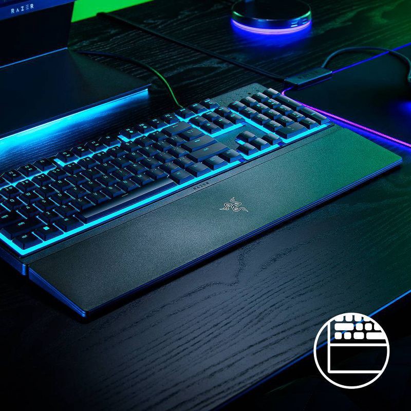 slide 6 of 10, Razer Ornata V3 X Low Profile Gaming Keyboard for PC: Ergonomic USB-A Membrane Keypad, 1 ct